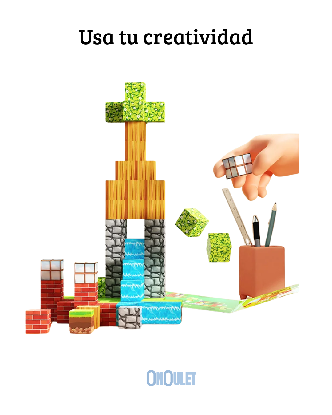 Juego de construcción magnético para niños +60PCS