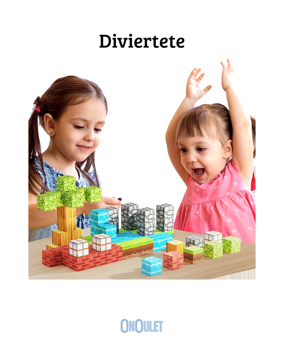 Juego de construcción magnético para niños +60PCS