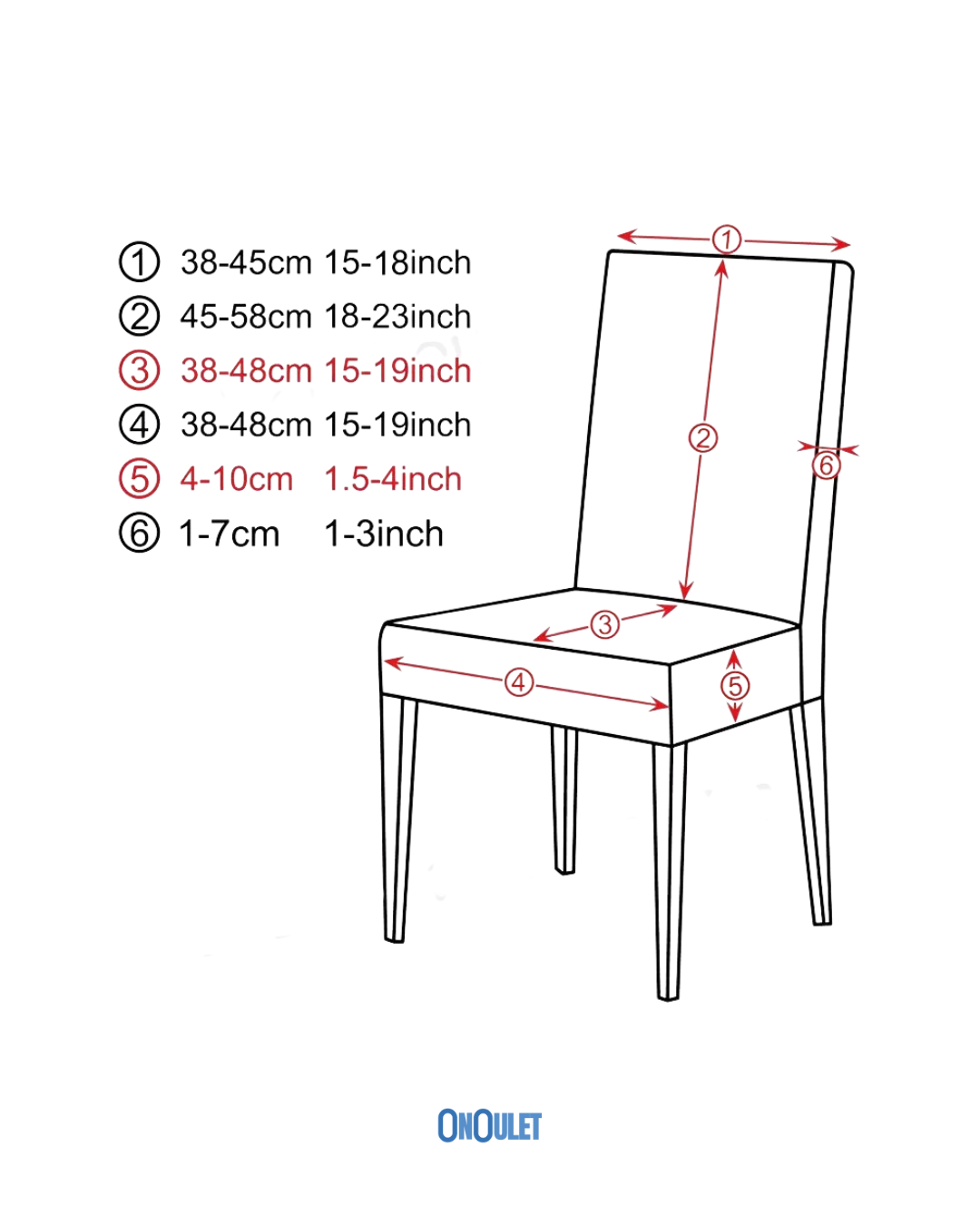 Funda elástica para silla tamaño universal